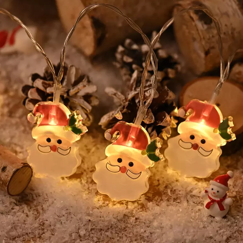 أضواء سلسلة تعمل بالبطارية لتزيين عيد الميلاد ، أضواء الزخرفية للديكور الداخلي والخارجي ، 10 LED ، 1.5m
