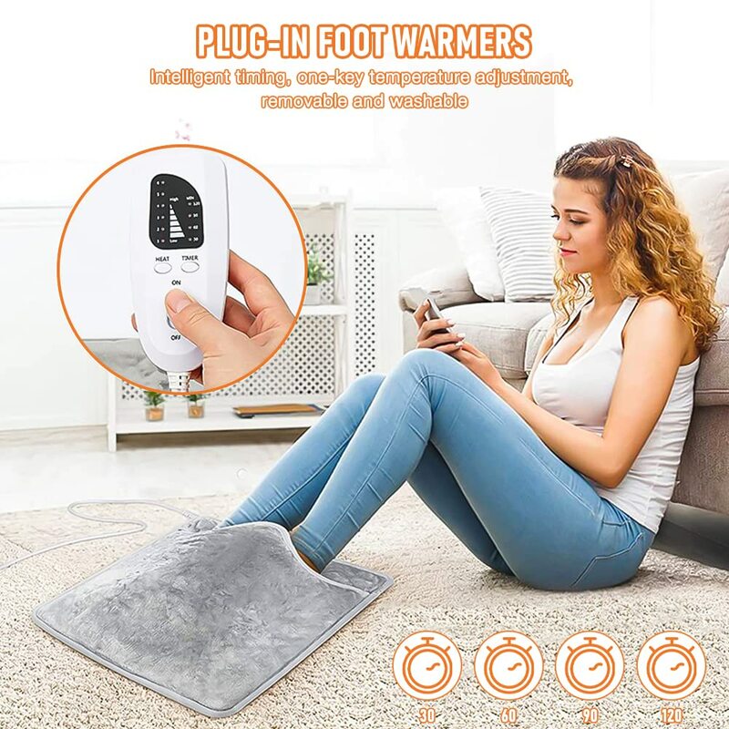 جهاز تدفئة القدمين الكهربائية توفير الطاقة الشتاء المنزل مكتب التدفئة الكهربائية القدم وسادة مريحة درجة حرارة ثابتة قابل للغسل
