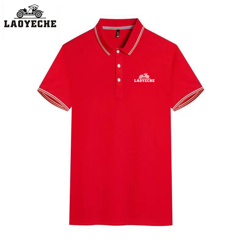Laoyeche-قميص بولو قصير الأكمام للرجال ، جودة عالية ، عارضة وأسلوب الأعمال ، صيف جديد