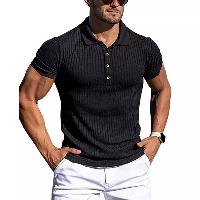 7 ألوان متاحة الرجال تنفس ضئيلة تناسب قميص بولو ، عارضة الأزياء والملابس ، جديد ، حار بيع ، الصيف