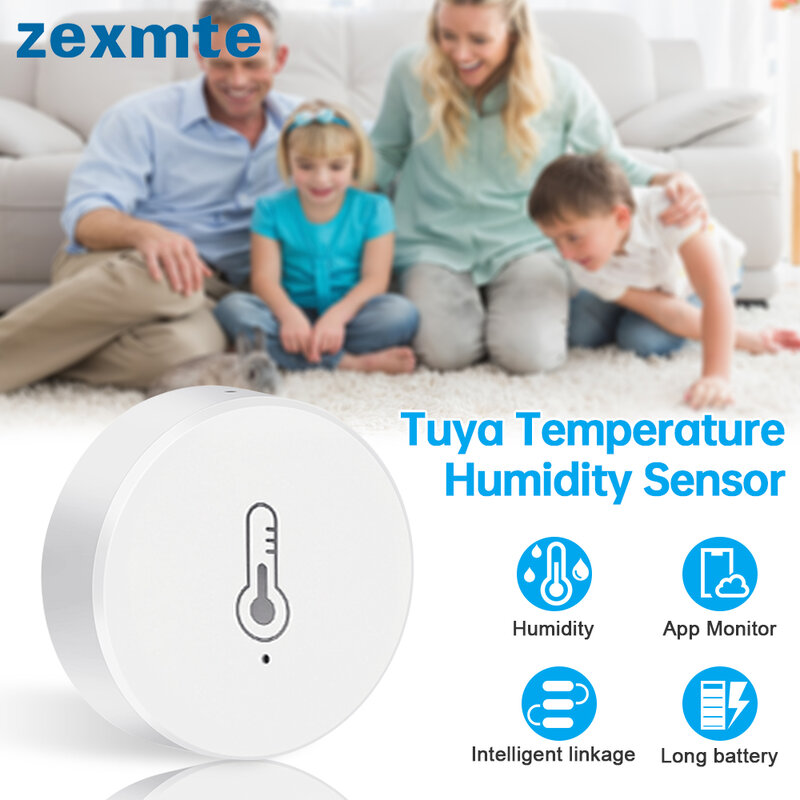 مستشعر الرطوبة Zexmte-Zigbee ، مستشعر درجة الحرارة ، تطبيق تويا ، جهاز مراقبة عن بعد ، مقياس الرطوبة ، كاشف ميزان الحرارة ، عبر اليكسا ، مساعد جوجل