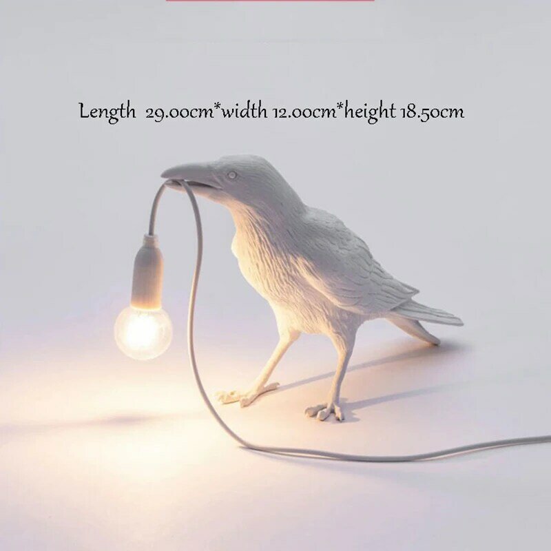 Raven Table/wall lamp Resin Crow Light AC-powered 85-265V for Home Decoration Living Room Foyer Study Bedroom Nightstand Lights