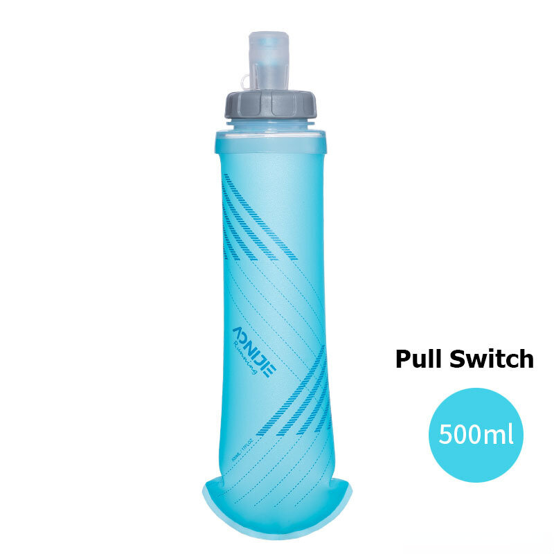 AONIJIE 250 مللي 500 مللي قارورة لينة للطي زجاجة ماء قابلة للطي بولي TPU BPA خالية لتشغيل الترطيب مجموعة حقائب مخلفات سترة SD09 SD10