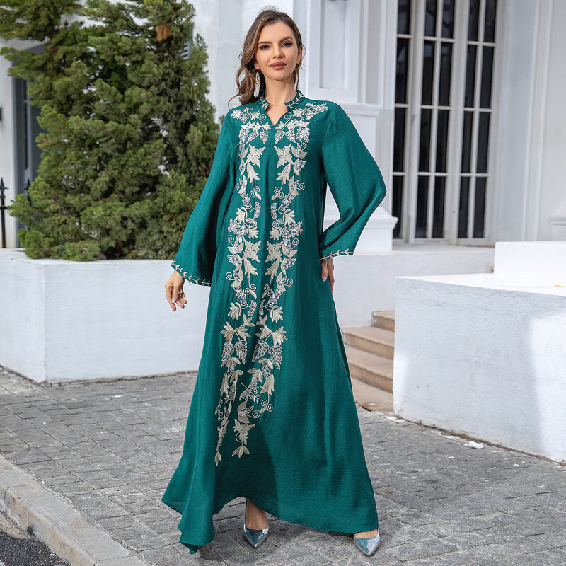 فستان سهرة مُطّرق للنساء المسلمات ، رداء الشرق الأوسط ، فساتين إريقية