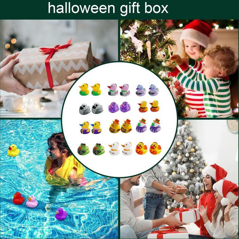 بطة هالوين صغيرة تعويم البط ، لعبة المياه ، صندوق هدايا هالوين ، هدايا الحفلات ، الصوت