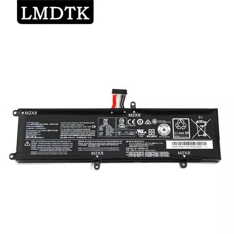بطارية كمبيوتر محمول LMDTK لينوفو ، منقذ المدفعين 14 ، 15 ISK ISE ريسر ، 14.8 فولت ، 60WH ، L14M4PB0 ، L14M4PB0 ، جديد