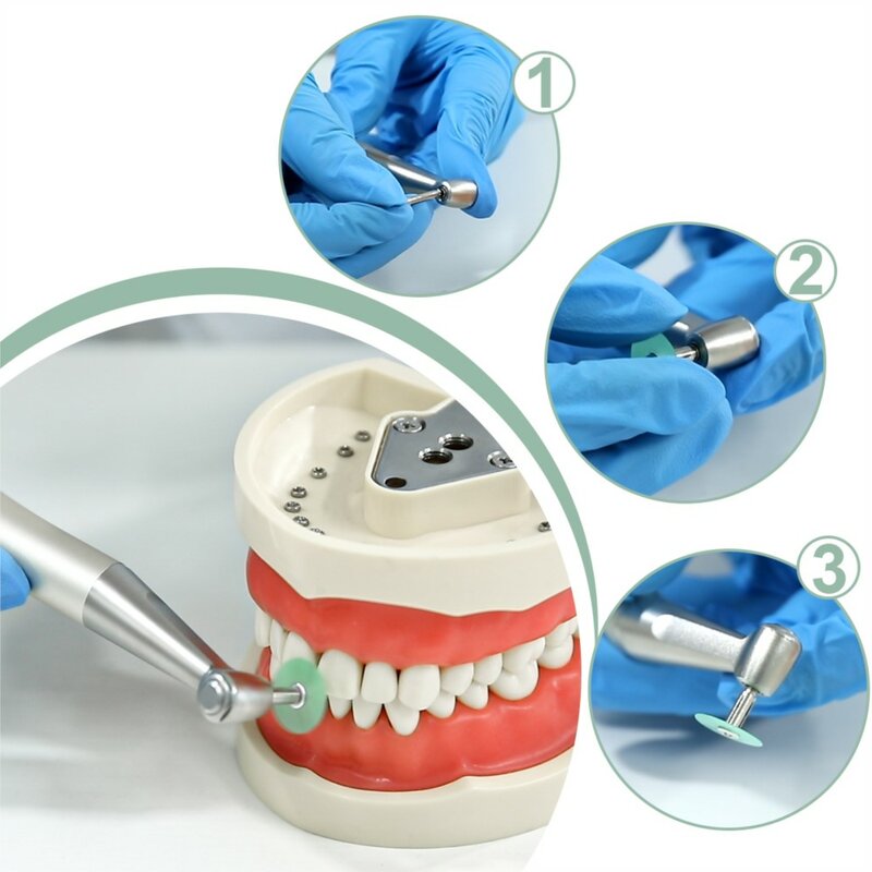 (غير قابلة للتعقيم) Azdent أقراص تلميع الأسنان إجمالي تخفيض الكنتوري مغزل المواد الاستهلاكية الأسنان المشارب