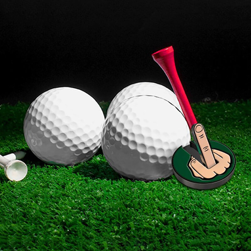 مضحك الاصبع الأوسط جولف الكرة ماركر ، قبعات معدنية قابلة للإزالة كليب ، جولف الكرة موقف علامة ، هدايا لاعب الغولف