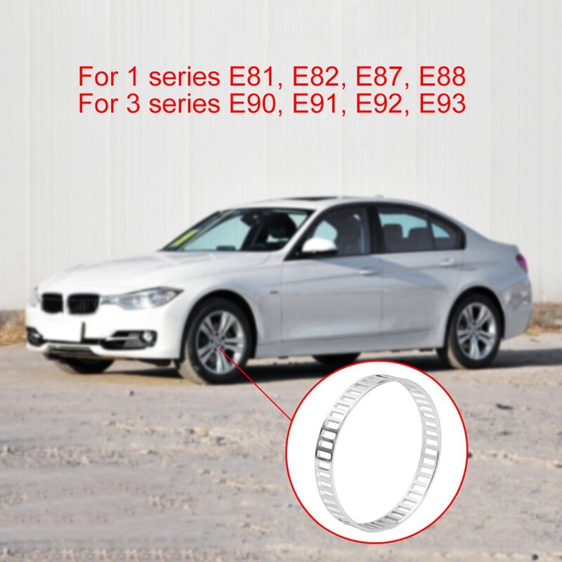 2X سيارة محرك رمح ABS حلقة Deluctor حلقة ريلوكتور لسيارات BMW 1 سلسلة E81 E82 E87 E88 ABS 3 سلسلة E90 E91 E92 E93