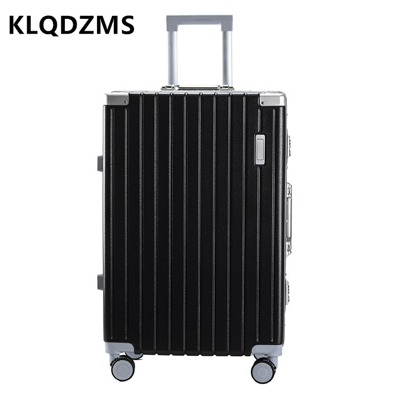 KLQDZMS-حقيبة إطار ألومنيوم عالمية للسيدات ، حافظة ترولي ، صندوق الصعود ، عجلة عالمية ، حقائب متدحرجة ، 20 بوصة ، 22 بوصة ، 24 بوصة ، 26 بوصة