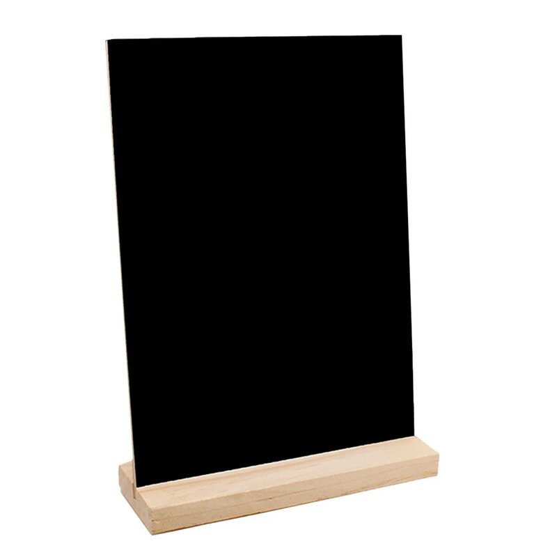 سبورة سوداء صغيرة بقاعدة خشبية لسطح المكتب ، علامة لوح ، رسالة ، شاشة صغيرة ، حامل لافتات ، مذكرة ، ديكور فردي ، حامل بلوح