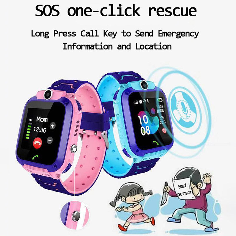 2022 ساعة الأطفال الذكية SOS ساعة الهاتف Smartwatch للأطفال مع بطاقة Sim صور مقاوم للماء IP67 الاطفال هدية ل IOS أندرويد