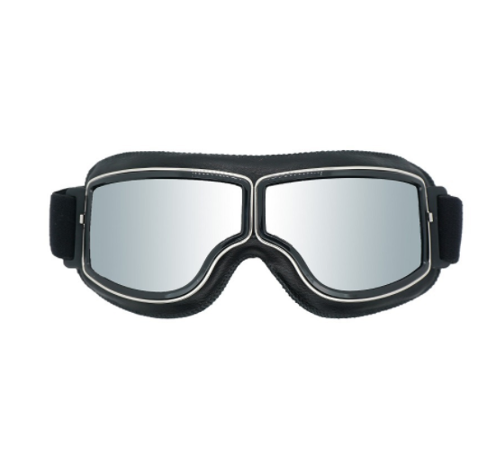 طوي ريترو موتوكروس نظارات Vintage جلدية للدراجات النارية نظارات يندبروف تنفس موتو الدراجات خوذة سكوتر نظارات