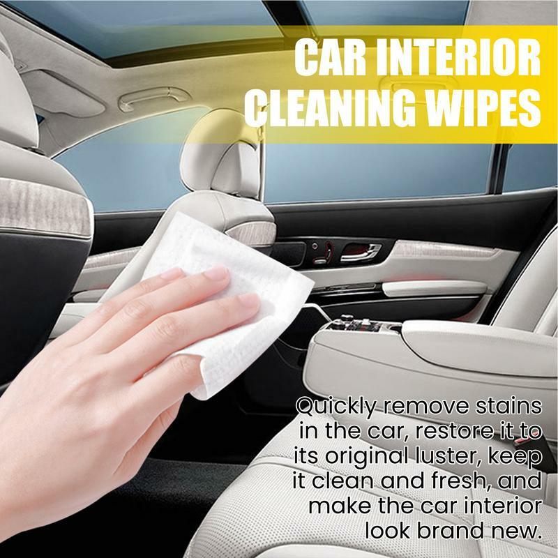 مناديل تنظيف السيارة الداخلية ، سيارة بالتفصيل القماش ، لا غسل ، المحمولة ، الأغلاق ، الرطب