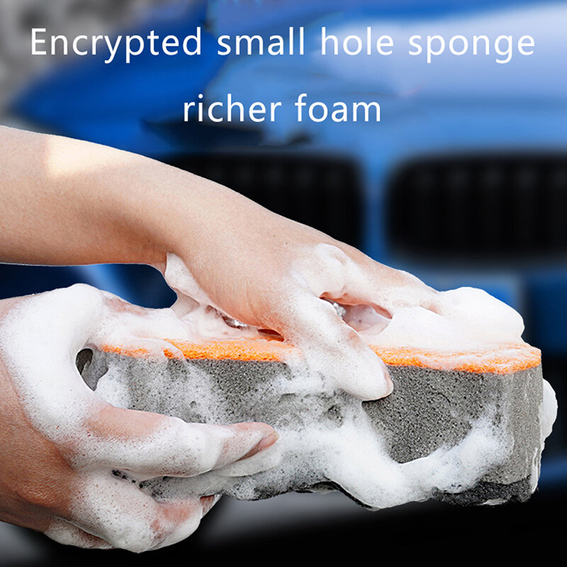 غسل السيارات موجة الإسفنج ثلاث طبقات غسيل السيارات الإسفنج الزجاج غسل نظافة رغوة إنتاج السيارات أداة نظيفة الإسفنج