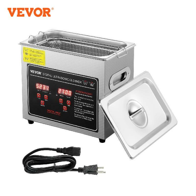 VEVOR-المحمولة بالموجات فوق الصوتية الأنظف ، الفولاذ المقاوم للصدأ ، ساخنة التنظيف ، غسالة ، الموجات فوق الصوتية الأجهزة المنزلية ، 2L ، 3L ، 6L ، 10L ، 22L ، 30L