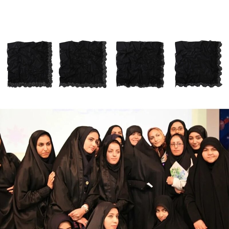 وشاح حجاب عربي، ناعم ومريح، وشاح طويل ملفوف للنساء