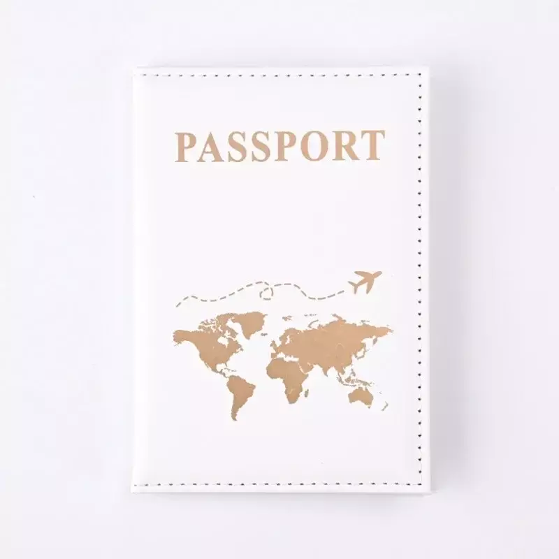 غطاء واقٍ لجواز السفر للرجال والنساء ، جواز سفر ، حقيبة حامل تذكرة ، طباعة رسالة ، بطاقة هوية ، حامل جواز سفر ، حقائب بمشبك ، PU ،