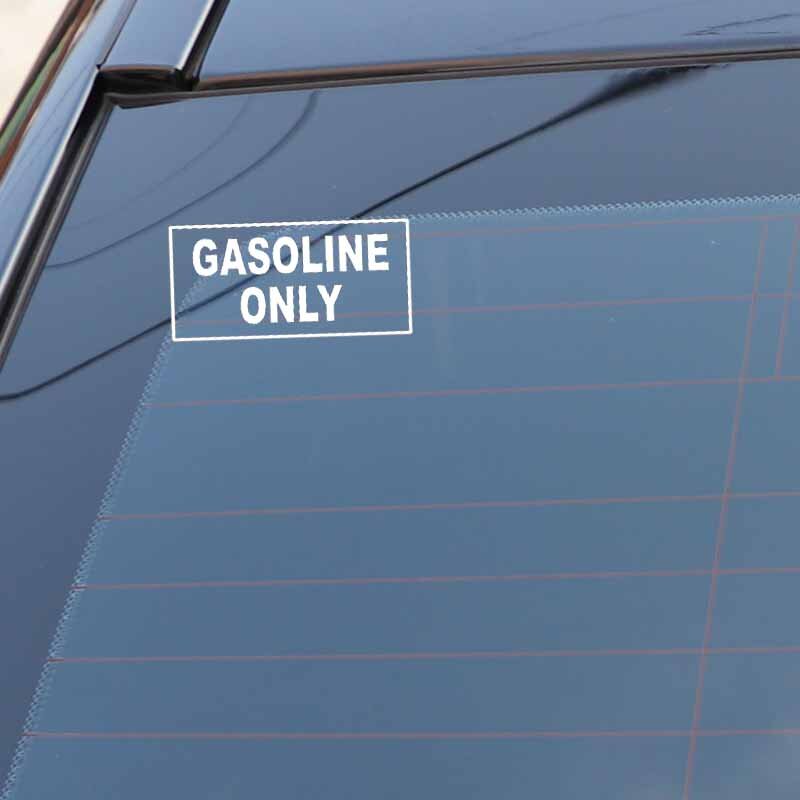 سيارة ملصقا تحذير البنزين الوقود الخاص بك ملصق مائي مقاوم للماء سيارة لاصقة تزيين الإبداعية أسود/أبيض ، 13 سنتيمتر * 7 سنتيمتر