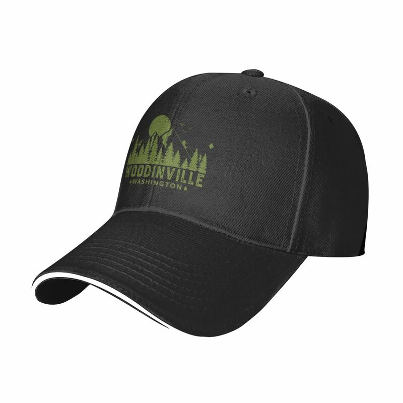 قبعة بيسبول بمشهد جبلي من Woodinville ، قبعة حفلة من رغوة الهذيان ، قبعات نسائية ، قبعات رجالية