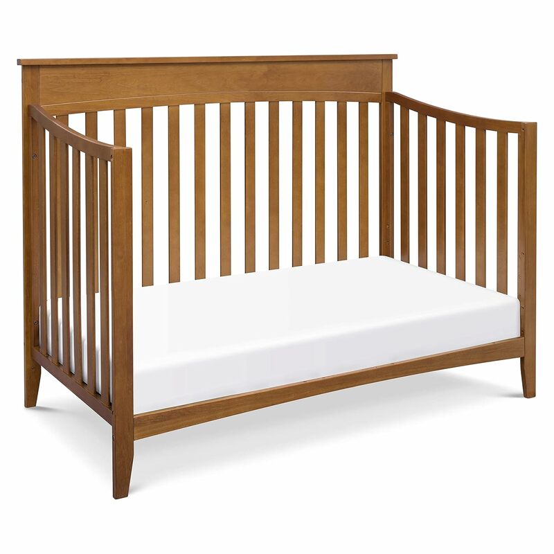 سرير قابل للتحويل بالكستناء ، معتمد من الأخضر الذهبي ، 4 في 1