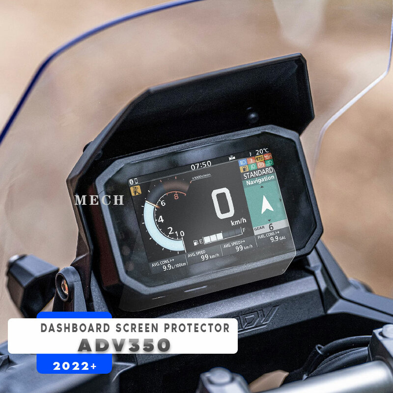 فيلم حماية الشاشة من الخدوش لشاشات لوحة القيادة والشاشة هوندا موديل وصل إلى 350 ADV 350 2022-HONDA