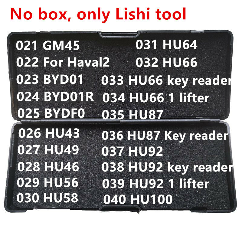 121-140 لا يوجد صندوق Lishi 2 في 1 2in1 أداة Kia2018 SX9 TOY2018 TOY47 HON77 YH65 HU136 TOY51 HON41 HU134 HON63 Ford2017 ل Mahindra