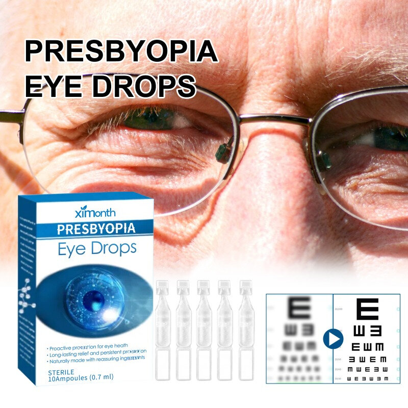 قطرات طول النظر الشيخوخي ، استعادة البصر ، تخفيف الانزعاج ، الحكة الجافة ، الاحمرار ، تحسين الرؤية ، التعب ، منع رعاية العدوى