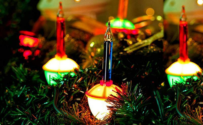 متعدد الألوان عيد الميلاد فقاعة مصابيح كهربائية ، متعدد الألوان أضواء مجموعة ، أداة المنزل