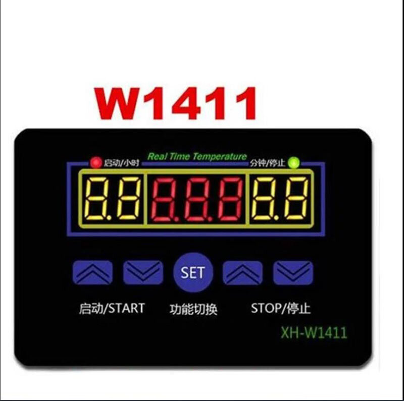 W1411 التيار المتناوب 110 فولت 220 فولت تيار مستمر 12 فولت 10A LED الرقمية تحكم في درجة الحرارة ترموستات التحكم التبديل الاستشعار عن البيوت الزجاجية المائية الحيوان