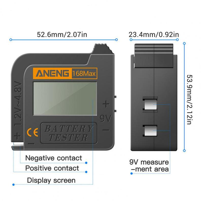 جهاز اختبار بطارية عالية الدقة المهنية المحمولة متعددة الأغراض معزول ABS للكشف عن البطارية الرقمية للصناعة