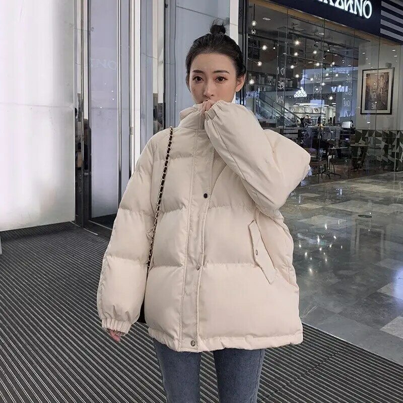 المرأة أسفل سترة المرأة سترة 2023 حجم كبير سميكة أسفل المعاطف الكورية القطن معطف الشتاء قصيرة القطن سترة للنساء