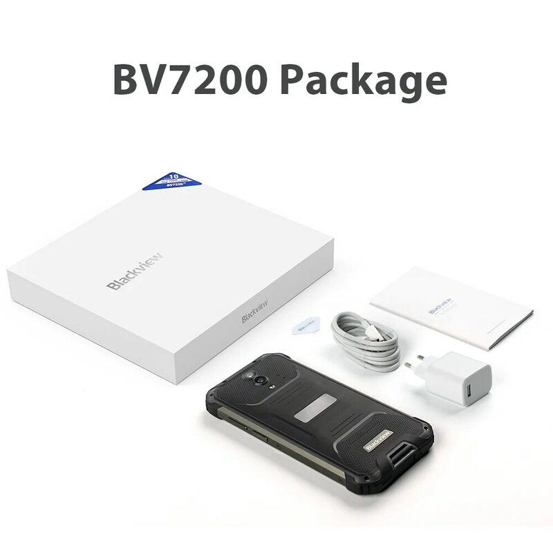 Blackview-مقاوم للماء الهاتف الذكي وعرة ، الهاتف المحمول ، هيليو G85 ، ثماني النواة ، 6GB + 128GB ، 6.1 بوصة ، كاميرا 50MP ، بطارية 5180mAh ، NFC ، BV7200