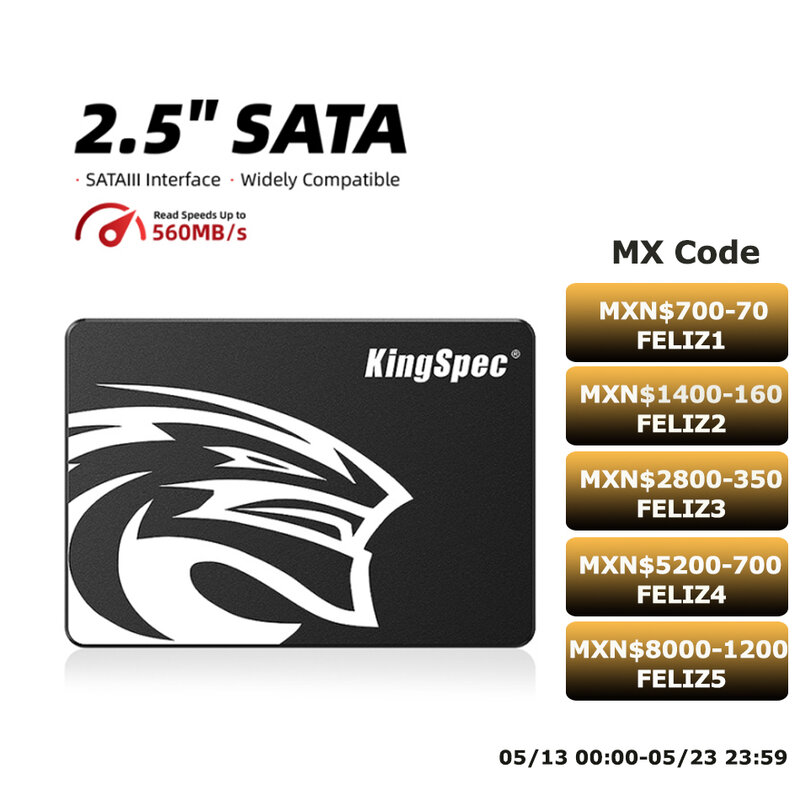 محرك الأقراص الصلبة KingSpec-SATA SSD للابتوب ، قرص صلب داخلي ، محرك أقراص صلبة للكمبيوتر الشخصي ، محرك أقراص صلبة داخلية ، محرك أقراص صلبة للكمبيوتر الشخصي ، 10000 GB ، 1 GB ، SATA3