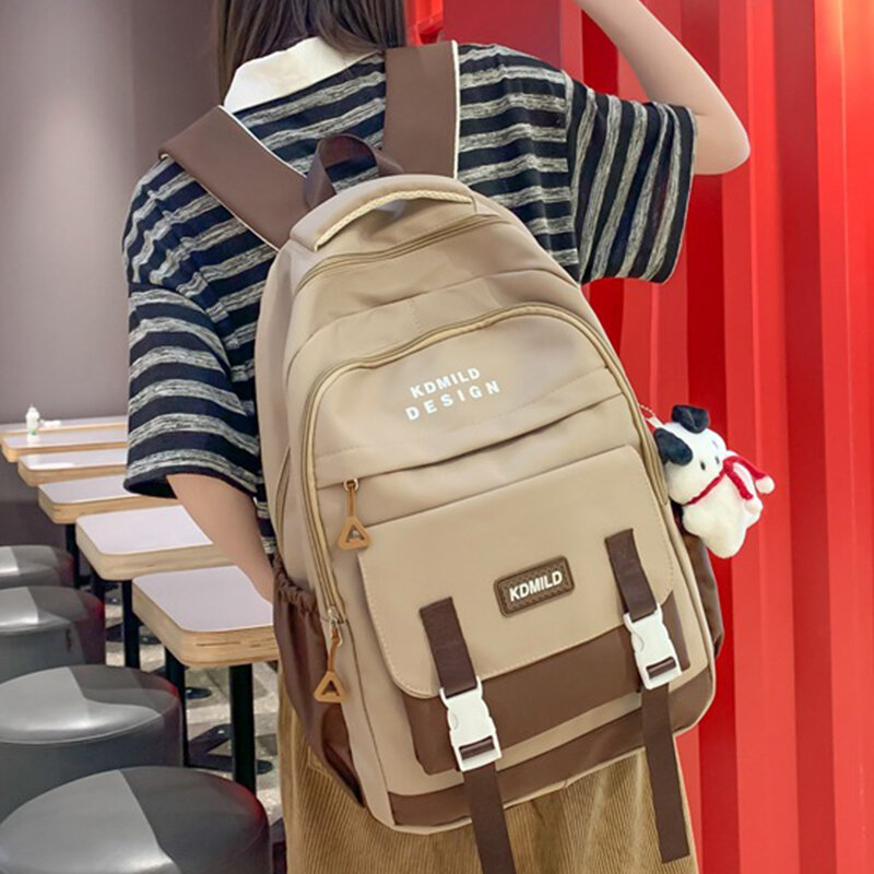 حقيبة مدرسية كورية ذات سعة كبيرة ، حقيبة ظهر للطالبات ، حقيبة كمبيوتر للأولاد ، حقائب مدرسية للإناث ، موضة