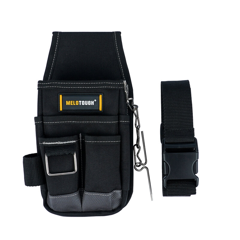 MELOTOUGH-الحقيبة أداة التداول برو الثقيلة ، حامل المطرقة ، ثونغ الشريط الكهربائي ، جيوب مختلفة الحجم