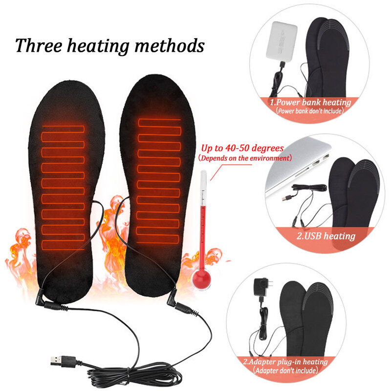 فايببقرة USB ساخنة نعال الحذاء للأقدام الدافئة جورب وسادة حصيرة التدفئة الكهربائية النعال قابل للغسل الدافئة الحرارية النعال رجل إمرأة