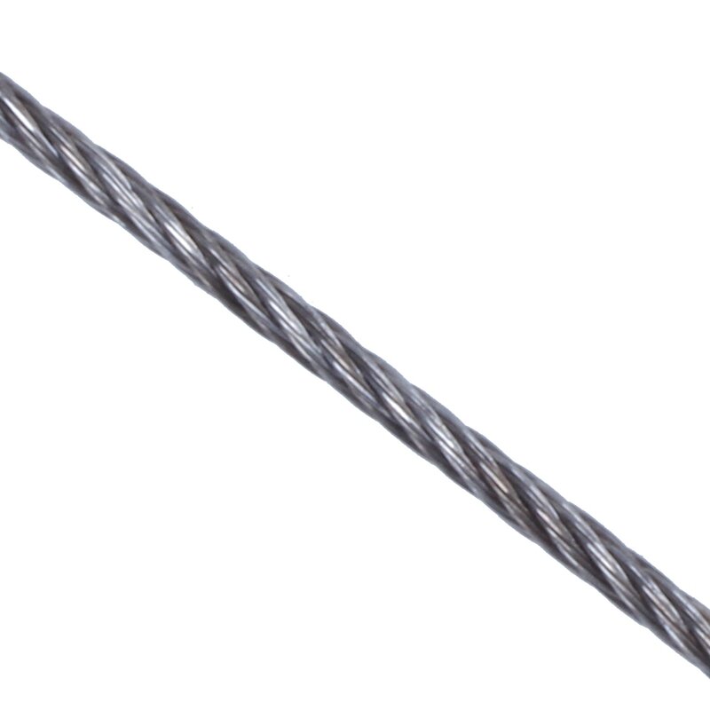 حبل أسلاك الفولاذ المقاوم للصدأ ، تزوير كابل ، طول إضافي ، 15 م ، قطر 1.0 مللي متر ، 6 قطعة