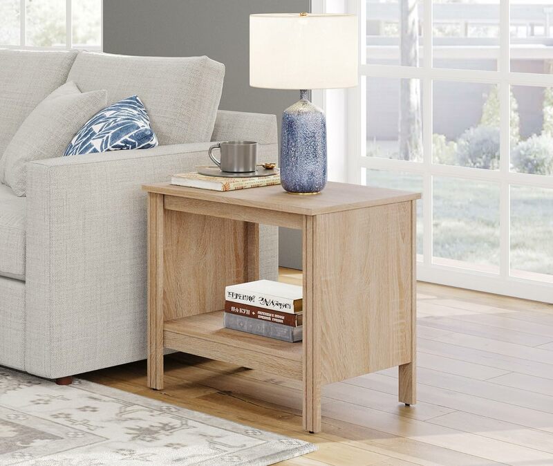 طاولة جانبية لغرفة النوم ، طاولة خشبية بجانب السرير مع تخزين لغرفة المعيشة والمكتب