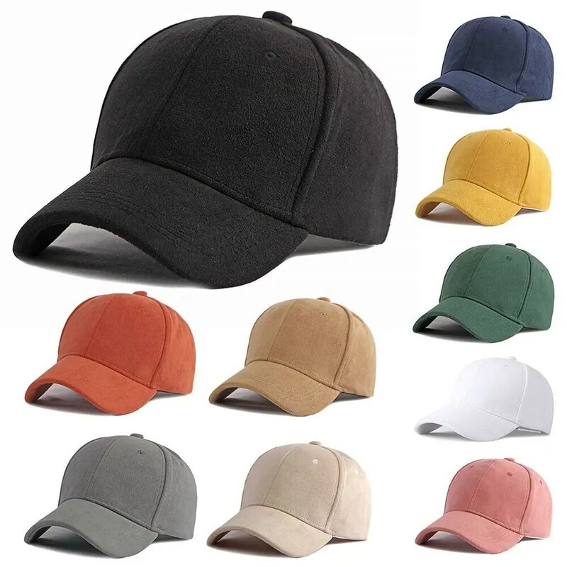 قبعات البيسبول من جلد الغزال للرجال والنساء ، قبعات أبي قابلة للتعديل ، Snapback ، الرياضة في الهواء الطلق ، الخريف ، الشتاء