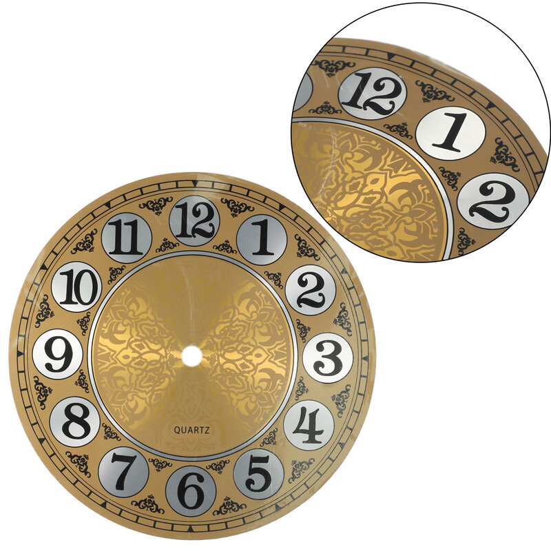 ساعة حائط معدنية مسطحة من الألومنيوم بقطر 7 بوصة بقطر للوجه العربي