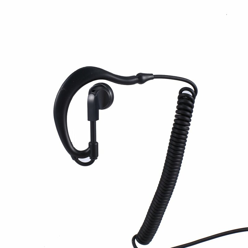 G شكل لينة الأذن هوك سماعة سماعة 3.5 مللي متر التوصيل الأذن هوك ل موتورولا إيكوم راديو أجهزة الإرسال والاستقبال اسلكية تخاطب الأذن بار سماعة