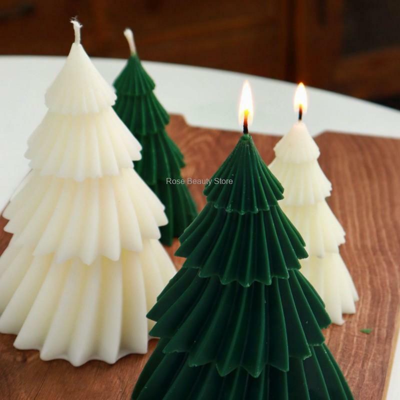 ثلاثية الأبعاد شجرة عيد الميلاد قالب من السيليكون ، لتقوم بها بنفسك طقم صنع الشموع ، الصابون اليدوية ، أدوات الخبز الراتنج الجص ، هدايا العيد
