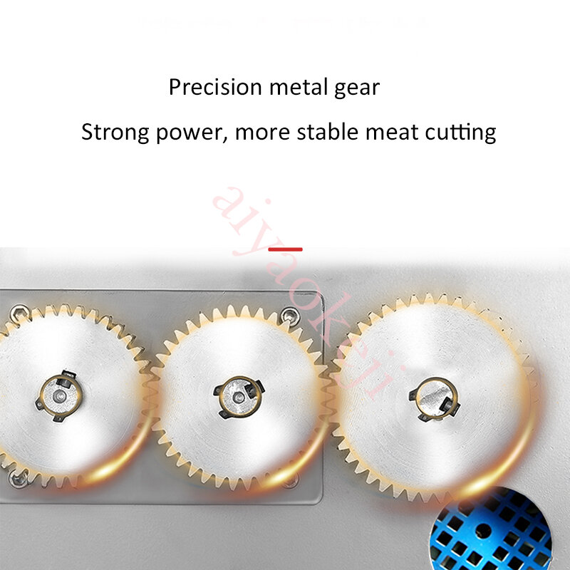 Stainless Steel Meat Slicer Machine Vegetable Cutter Electric Meat Mincer   Kitchen Shred Slice Diced Dicing Machine