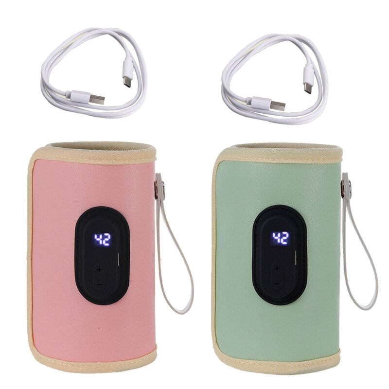 زجاجة الرضاعة سخان USB شحن التدفئة كم جهاز حفظ حرارة الحليب 20 درجة حرارة G99C