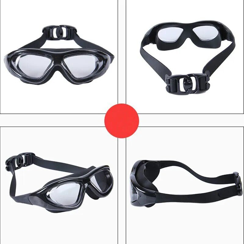نظارات سباحة مضادة للضباب للرجال والنساء ، نظارات سباحة احترافية مع حماية من الأشعة فوق البنفسجية ، طلاء مقاوم للماء وقابل للتعديل