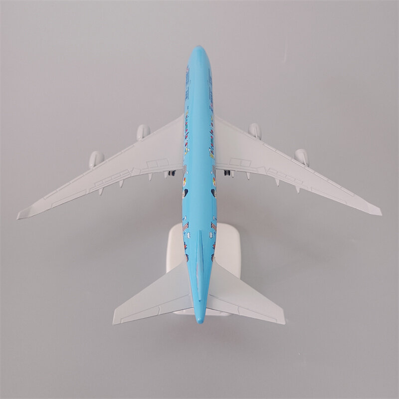 طراز طائرة كوريا الجوي Boeing B747 ، طائرة معدنية معدنية ، نموذج طائرة جوية ، طائرة دييكاست بعجلات ، تروس هبوط ، 20