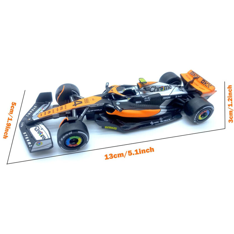 Bburago-نموذج سيارة سباق من خليط معدني ، سيارة الفورمولا ، محاكاة ثابتة ، مرسيدس ، ماكلارين ، MCL60 ، فيراري ، RB19 ، F1 ، 1:43 ، 2023