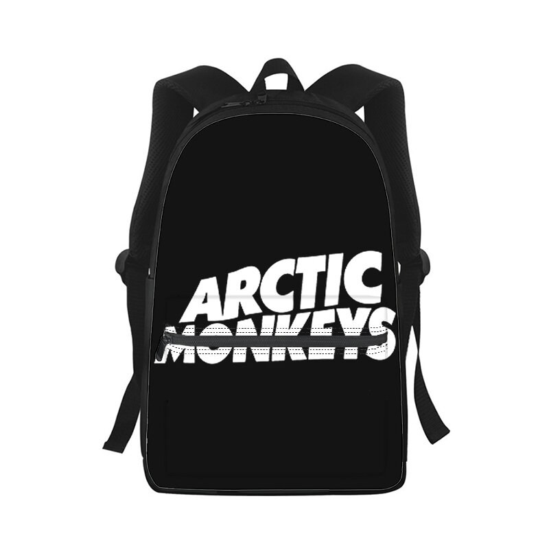 حقيبة ظهر القرود القطبية الشمالية للرجال والنساء ، طباعة ثلاثية الأبعاد ، حقيبة مدرسية للطلاب ، حقيبة كمبيوتر محمول ، حقيبة كتف ، سفر ، أطفال ، موضة
