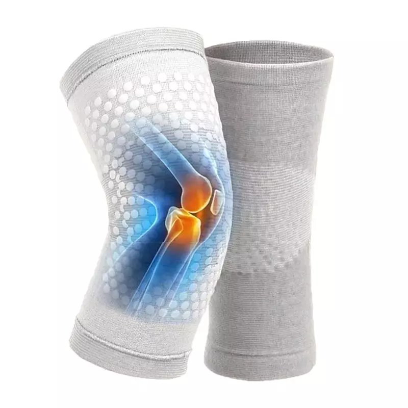 2 قطعة منصات الركبة التدفئة الذاتي تخفيف الألم تحسين الدورة الدموية تنفس الدافئة الشيح الركبة وسادة الركبة مدلك الساق Fot Warme